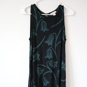 Loft Black and Floral Dress